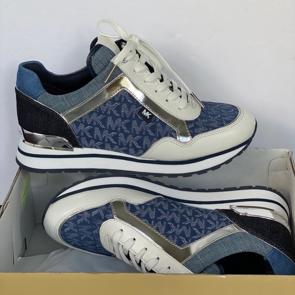 MICHAEL KORS Maddy Trainer Denin Jacquard - Picture 4 of 12